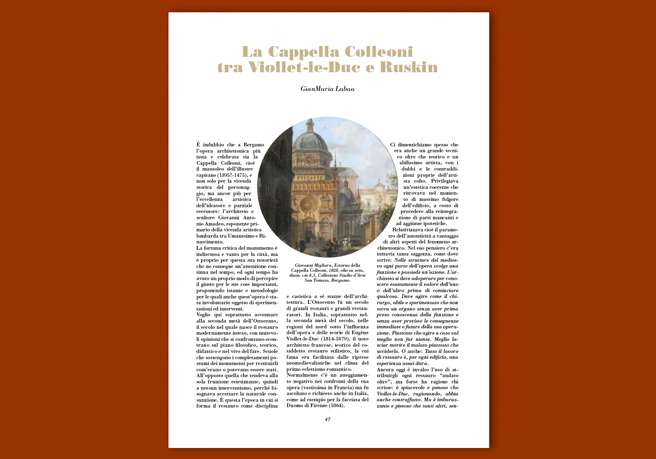 Rivista 124_La Cappella Colleoni tra Viollet-le-Duc e Ruskin
