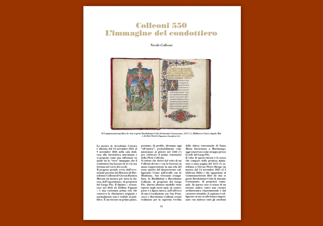 Rivista 124_Colleoni 550. L'immagine del condottiero